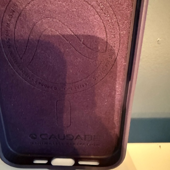 iPhone 16 Pro Max MagSafe Caudabe Case Amethyst Purple - Picture 9 of 16